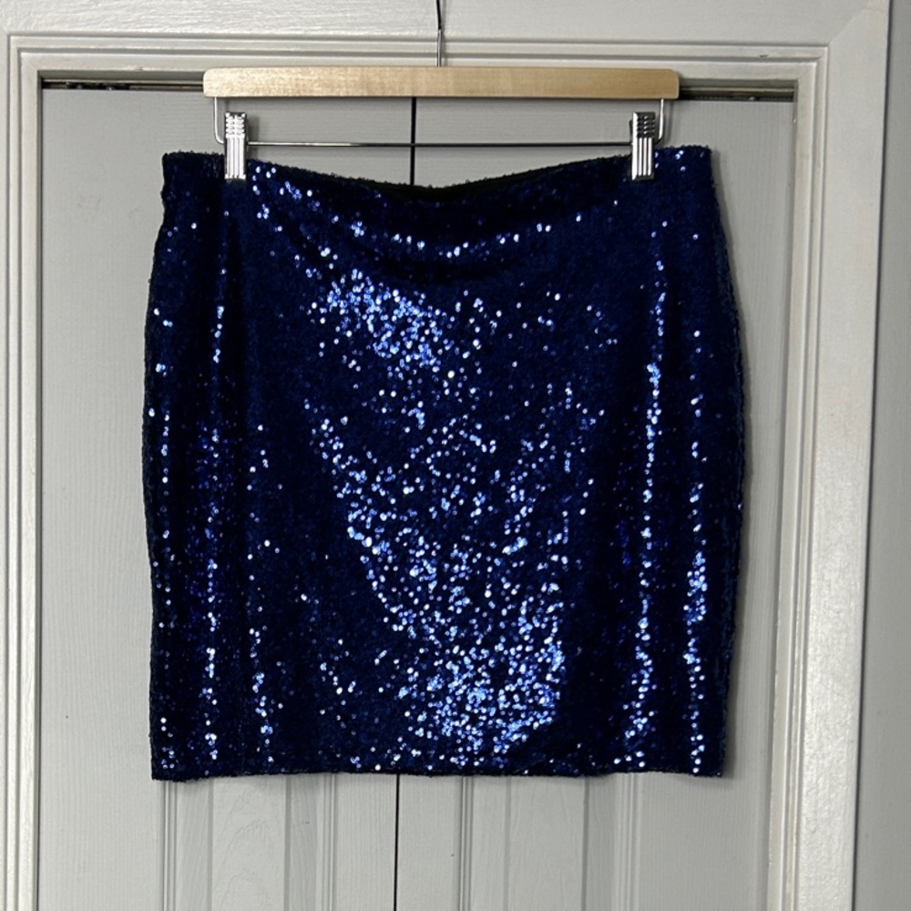 Ricki's Blue Sequin Mini Skirt